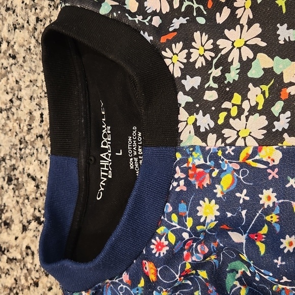 CYNTHIA ROWLEY X BANDIER CALI/YORK CROPPED LONG SLEEVE SWEATSHIRT. SIZE LARGE. - Picture 8 of 8